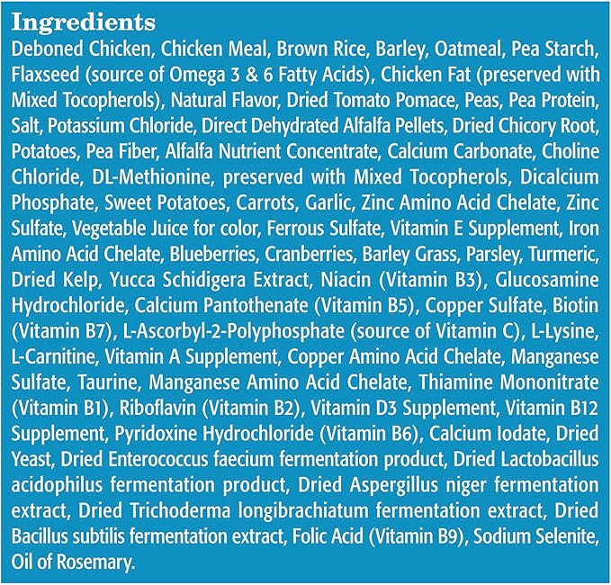 Blue Buffalo Life Protection Formula Natural Adult Small Bite Dry Dog Food, Chicken and Brown Rice 30-lb