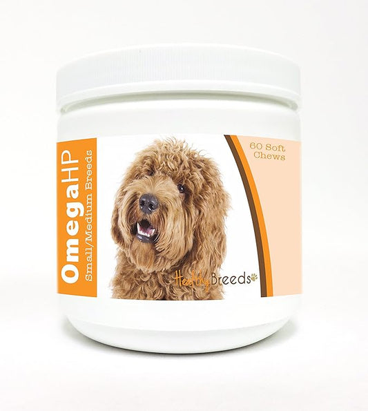 Healthy Breeds Labradoodle Omega HP Fatty Acid Skin and Coat Support Soft Chews 60 Count