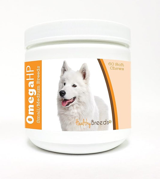 Healthy Breeds Samoyed Omega HP Fatty Acid Skin and Coat Support Soft Chews 60 Count