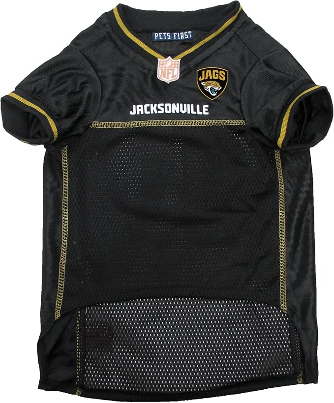 NFL Jacksonville Jaguars Dog Jersey, Size: XX-Large. Best Football Jersey Costume for Dogs & Cats. Licensed Jersey Shirt