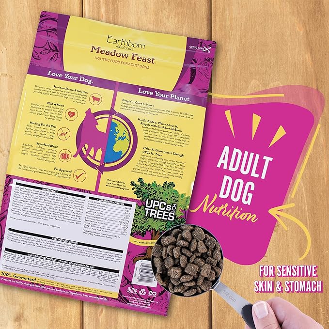 Earthborn Holistic Meadow Feast Grain-Free Natural Dry Dog Food, 12.5 lb