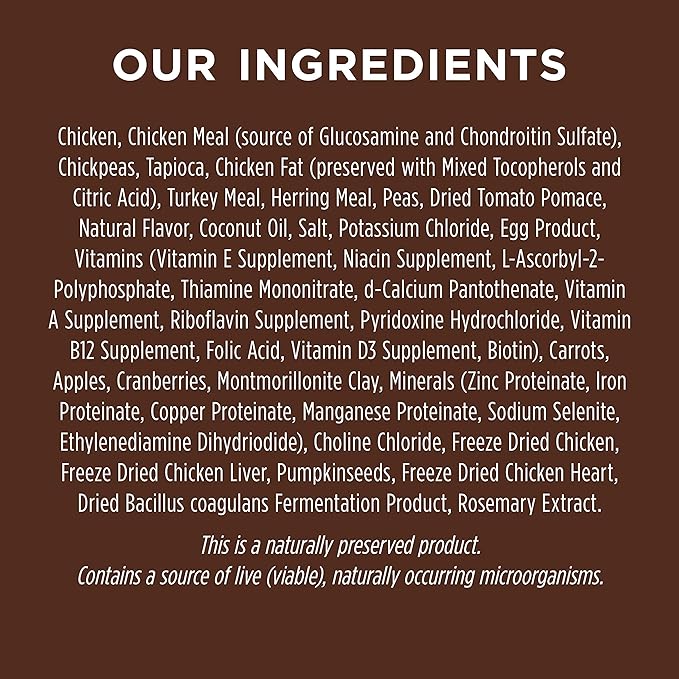 Instinct Small Breed Dry Dog Food, Original Real Chicken Recipe Natural Grain Free Dry Dog Food, 11 lb. Bag