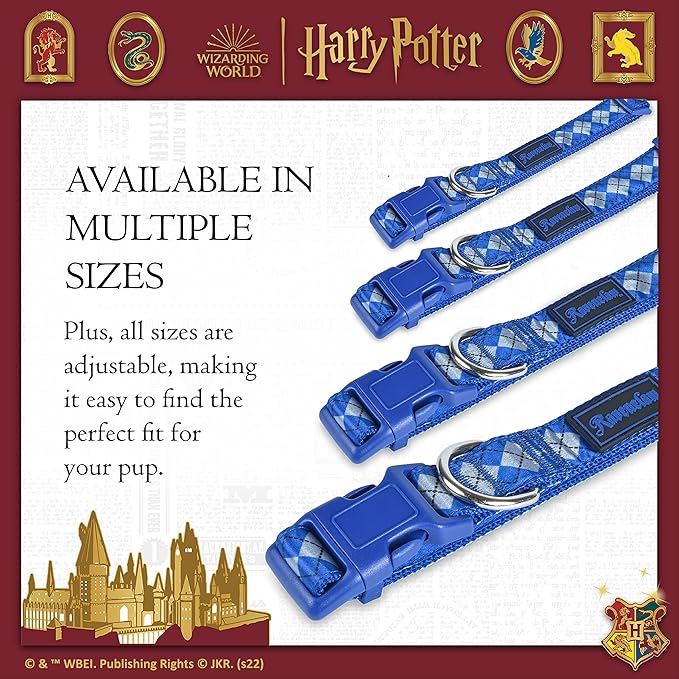 HARRY POTTER Ravenclaw Dog Collar in Size Extra Large | Extra Large Dog Collar, Dog Collar | Dog Apparel & Accessories for Hogwarts Houses, Ravenclaw Collar