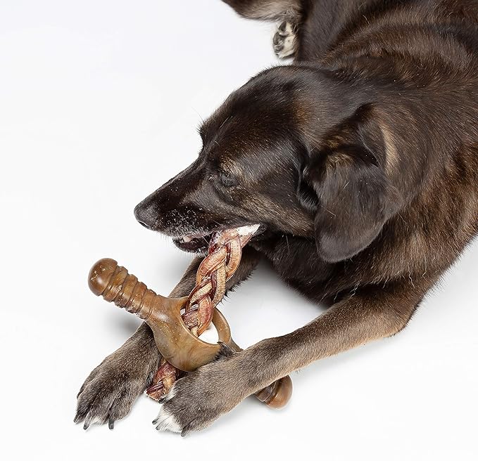 Benebone Pawplexer Interactive Treat Dispensing Tough Dog Puzzle Chew Toy, Made in USA, Large, Real Bacon Flavor