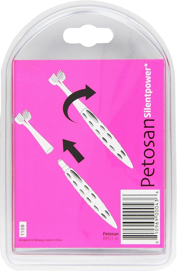Silent Power Replacement Heads, 2-Pack Hygiene Accessories for Large Pets, 35 lbs+