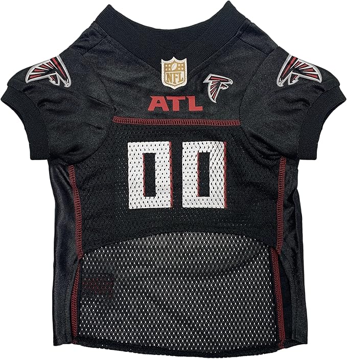 NFL Atlanta Falcons Dog Jersey, Size: Small. Best Football Jersey Costume for Dogs & Cats. Licensed Jersey Shirt