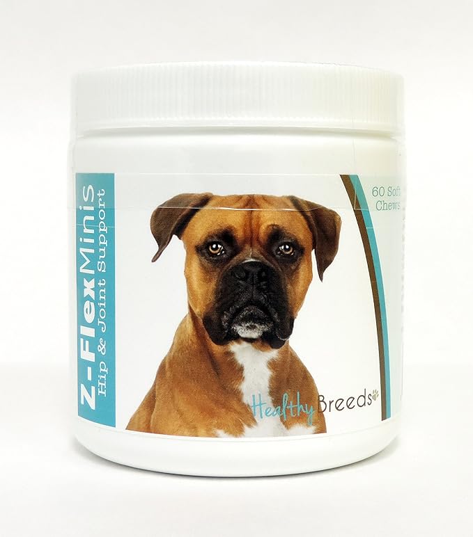 Healthy Breeds Boxer Z-Flex Minis Hip and Joint Support Soft Chews 60 Count