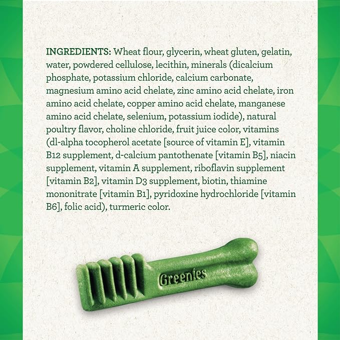 Greenies Original Petite Natural Dental Care Dog Treats, 27 oz. Pack (45 Treats)