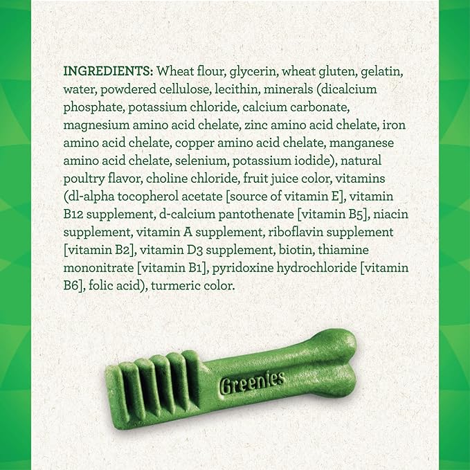 Greenies Original Petite Natural Dental Care Dog Treats, 3 oz. Pack (5 Treats)