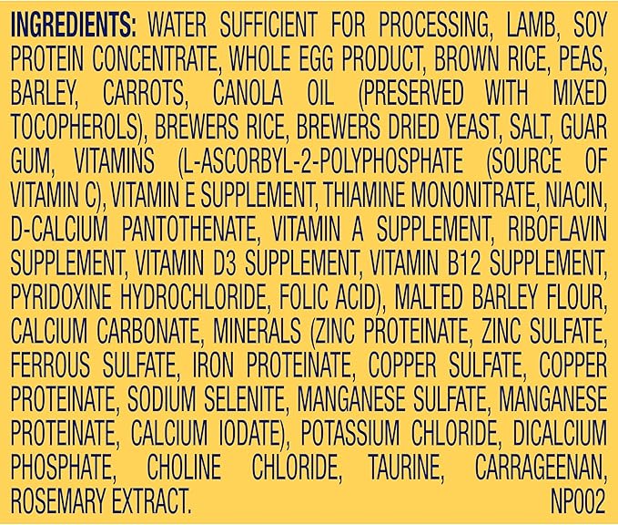 Nature’s Recipe Stew Lamb, Rice & Barley Recipe Wet Dog Food, 13.2 oz. Can, 12 Count