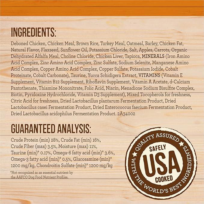 Merrick Healthy Grains Freeze Dried Raw Coated Kibble, Natural High Protein Dog Food, Chicken and Brown Rice - 22.0 lb. Bag