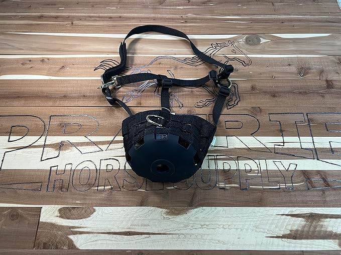 Grazing Muzzle Comfort Lined (Size Choice Pony, Arab Cob Small Quarter Horse, or Horse) Heavy Duty Waffle Neoprene Lining