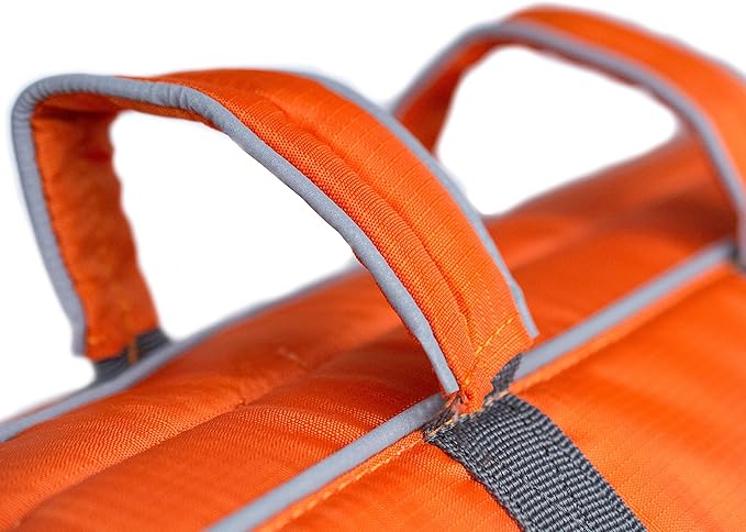 Outward Hound Granby Splash Orange Dog Life Jacket, Medium