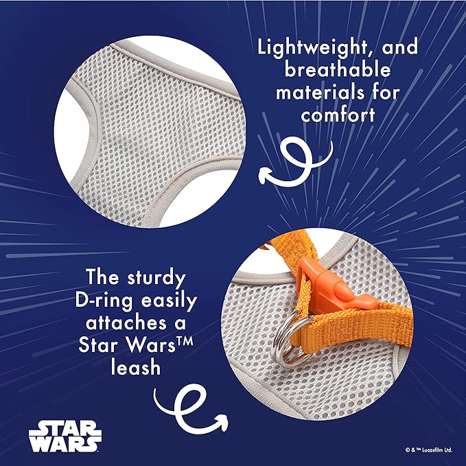 STAR WARS for Pets Boba Fett Dog Harness with Cape, Small (S) | Small Dog Boba Fett Harness for Dogs | Star Wars Pet Harness, Star Wars Harness for Small Dogs Green FF13505