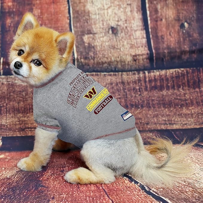 Pets First PET Shirt for Dogs & Cats - NFL Washington Commanders Dog T-Shirt, X-Small. - Cutest Pet Tee Shirt for The Real Sporty Pup! (WAC-4014-XS)