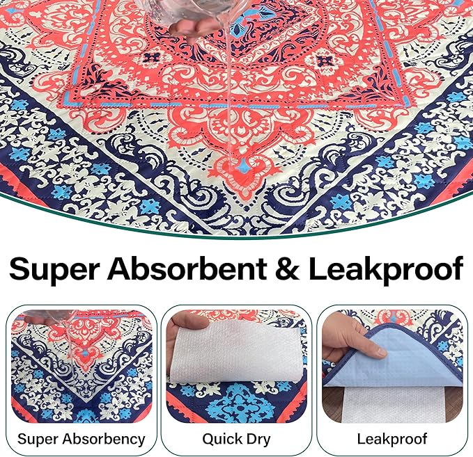 Washable Pee Pads for Dogs- 2 Packs Super Absorbent Reusable Puppy Pads 100% Waterproof Dog Pee Pads Washable Puppy Pads Non-Slip Whelping Pads Leakproof Urine Dog Training Pads 36''x36''