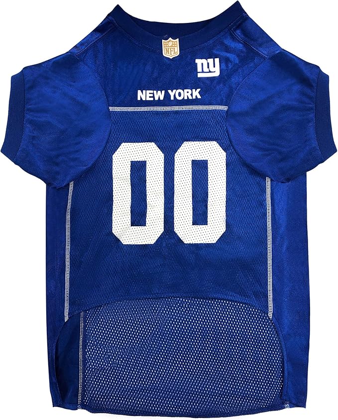 NFL New York Giants Dog Jersey, Size: XX-Large. Best Football Jersey Costume for Dogs & Cats. Licensed Jersey Shirt