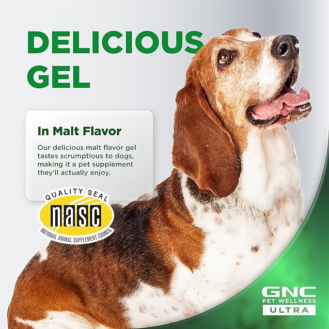 GNC Pets Ultra Multivitamin Gel/Paste, All Dogs, Malt Flavor, 5-oz Tube | Pet Multivitamin Gel for Dogs in Malt Flavor | Daily Supplement for Dogs | Made in The USA FF14375