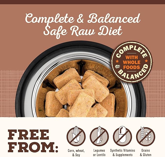 Primal Freeze Dried Dog Food Nuggets, Pork; Complete & Balanced Meal; Also Use as Topper or Treat; Premium, Healthy, Grain Free, High Protein Raw Dog Food, 5.5 oz