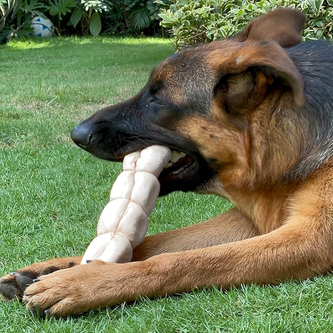 Supercan Bully Sticks Beef Cheek Rolls for Dogs 5"-7" LARGE (4 Count)| 100% Grass Fed Beef | Rawhide Free Dog Chews Long Lasting | Immune Boosting Dog Bones Long Lasting | Long Lasting Dog Chews