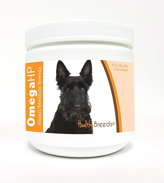 Healthy Breeds Scottish Terrier Omega HP Fatty Acid Skin and Coat Support Soft Chews 60 Count