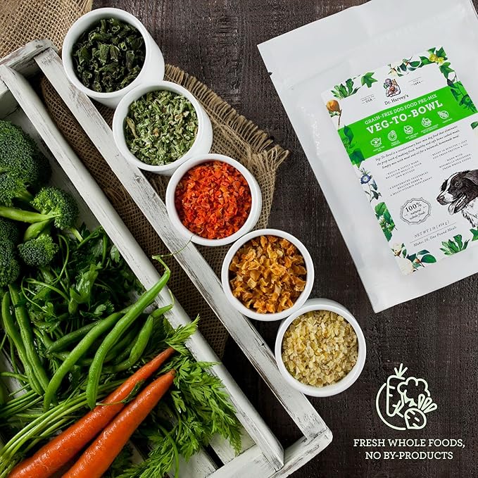 Dr. Harvey’s Veg-to-Bowl Pre-Mix Dog Food, Grain Free for a Whole Food Diet (5 pounds)