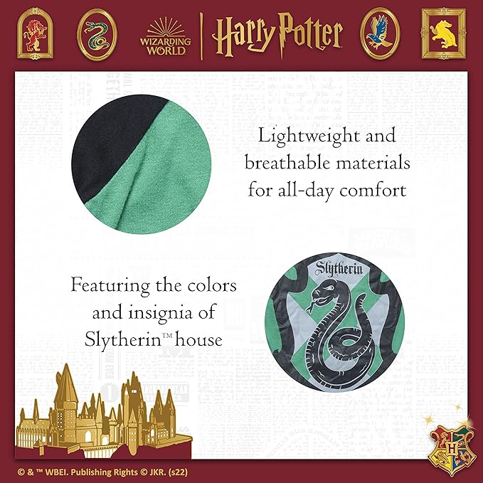 Harry Potter Slytherin Pet T-Shirt in Size Large | L Dog T-Shirt, Harry Potter Dog Shirt | Harry Potter Dog Apparel & Accessories for Hogwarts Houses, Slytherin, (FF19297),Green