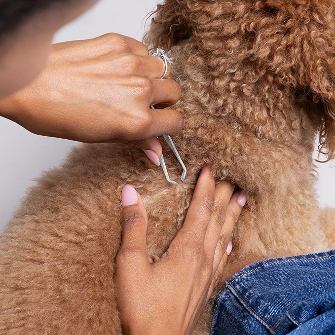 Tweezerman Pet At Home Tick Removal Tweezer for Dogs and Cats