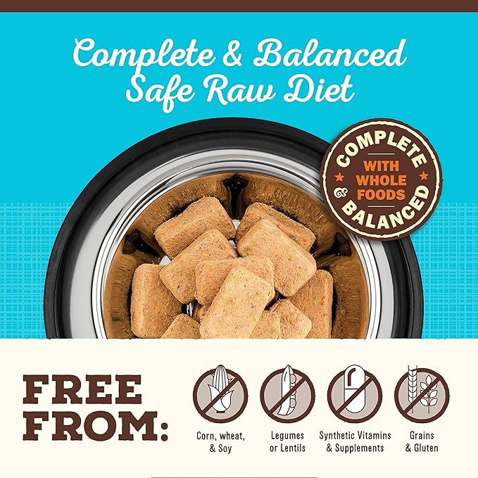 Primal Freeze Dried Cat Food Nuggets Chicken & Salmon; Complete & Balanced Meal or Topper; Premium, Healthy, Grain Free, High Protein Raw Cat Food with Probiotics (14 oz)