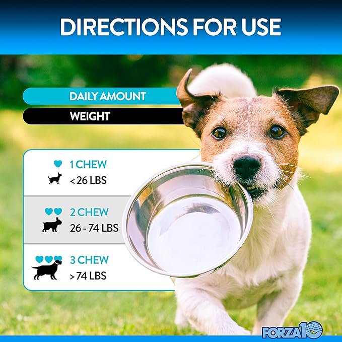 Forza10 Dog Vitamins Supplements, Dog Multivitamin Chews, Pet Vitamins for Dogs, Peanut Butter Flavor Dog Supplement, Multivitamin for Dogs, Senior Dog & Puppy Vitamins, Small to Large Breeds, 90 Ct.