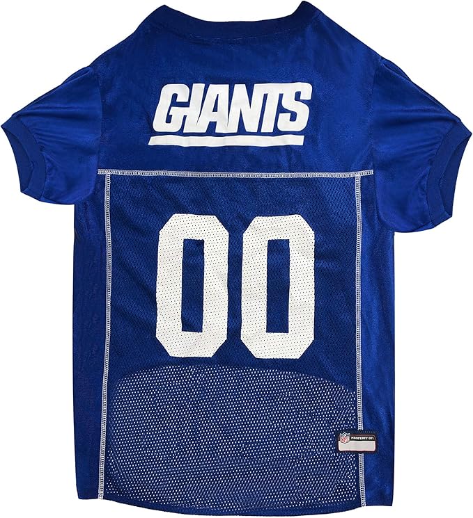 NFL New York Giants Dog Jersey, Size: XX-Large. Best Football Jersey Costume for Dogs & Cats. Licensed Jersey Shirt