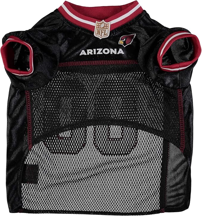 NFL Arizona Cardinals Dog Jersey, Size: X-Large. Best Football Jersey Costume for Dogs & Cats. Licensed Jersey Shirt