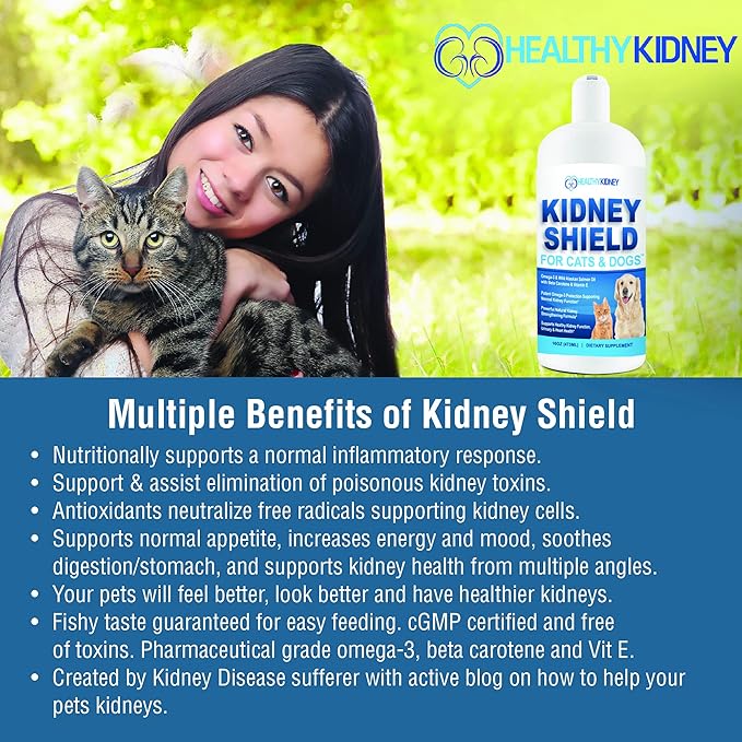 Dog and Cat Kidney Support, Canine Feline Renal Health Support Supplement For Normal Kidney Function, Creatinine, Detox, Urinary Track Cleansing, Best Kidney Stuff, Improve Pets Alive an Kidney Health