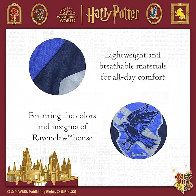 Harry Potter Ravenclaw Pet T-Shirt in Size Extra Small| XS Dog T-Shirt, Harry Potter Dog Shirt | Harry Potter Dog Apparel & Accessories for Hogwarts Houses, Ravenclaw, FF18875,Blue