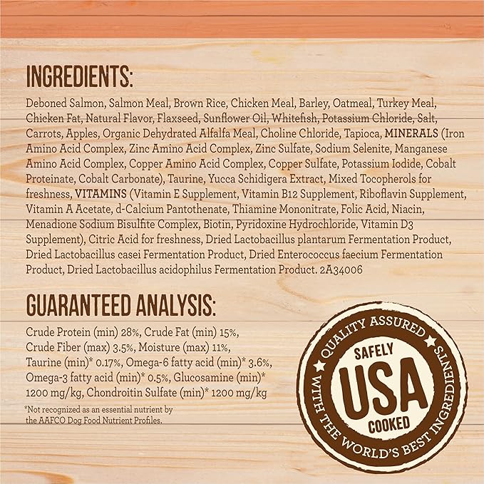 Merrick Healthy Grains Freeze Dried Raw Coated Kibble, Natural High Protein Dog Food, Salmon and Brown Rice - 22.0 lb. Bag