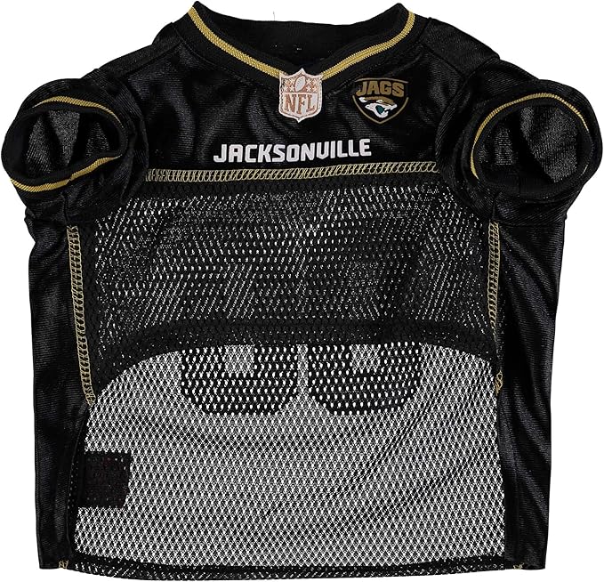 NFL Jacksonville Jaguars Dog Jersey, Size: Medium. Best Football Jersey Costume for Dogs & Cats. Licensed Jersey Shirt