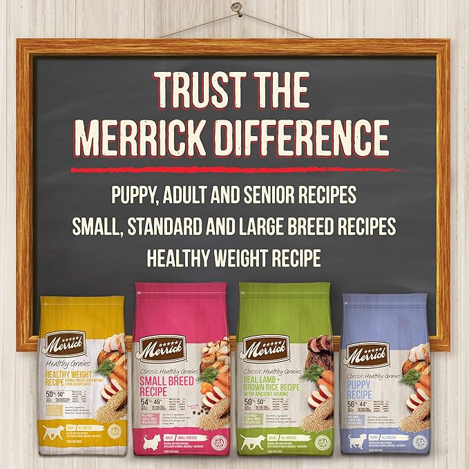 Merrick Healthy Grains Premium Large Breed Dry Dog Food, Wholesome And Natural Kibble For Big Dogs, Chicken - 30.0 lb. Bag