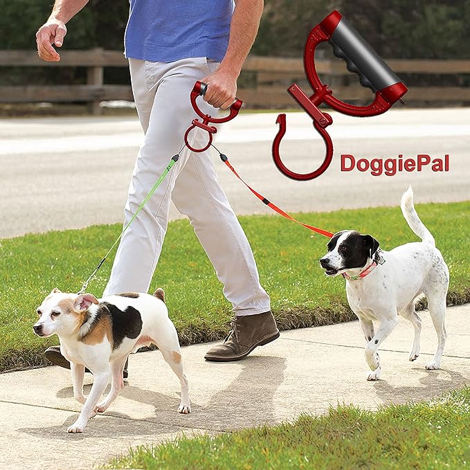 Zoya Doggie Pal Leash & Waste Bag Holder, Red, One Size