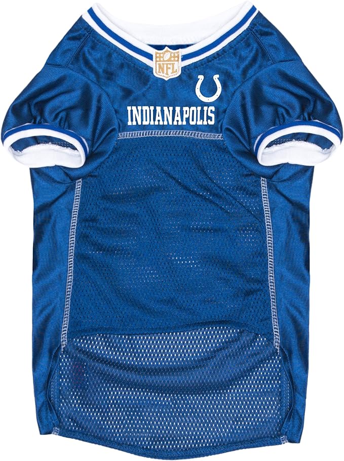 NFL Indianapolis Colts Dog Jersey, Size: X-Small. Best Football Jersey Costume for Dogs & Cats. Licensed Jersey Shirt