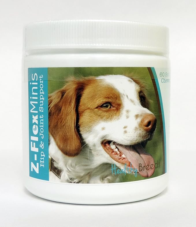 Healthy Breeds Brittany Z-Flex Minis Hip and Joint Support Soft Chews 60 Count