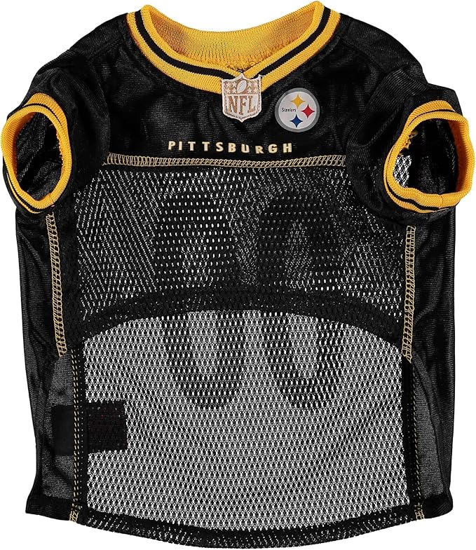 NFL Pittsburgh Steelers Dog Jersey, Size: XX-Large. Best Football Jersey Costume for Dogs & Cats. Licensed Jersey Shirt