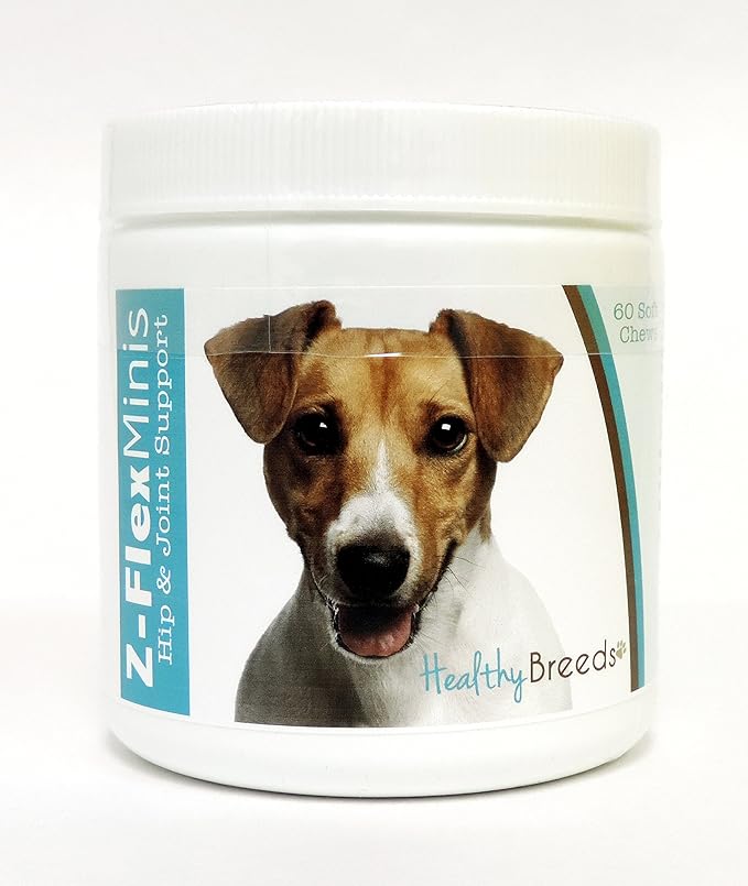 Healthy Breeds Jack Russell Terrier Z-Flex Minis Hip and Joint Support Soft Chews 60 Count