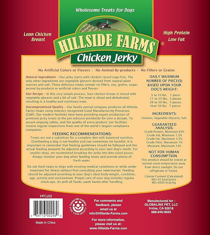 Chicken Jerky 32 oz. (Natural Cut)