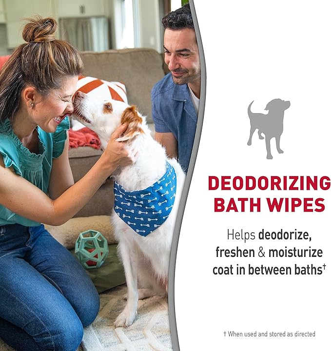 Nature's Miracle® Deodorizing Bath Wipes Sunkissed Breeze Scent, 25 ct