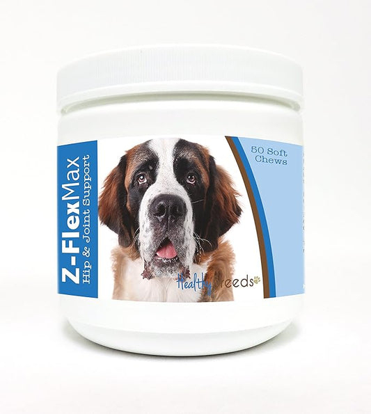 Healthy Breeds Saint Bernard Z-Flex Max Hip and Joint Soft Chews 50 Count
