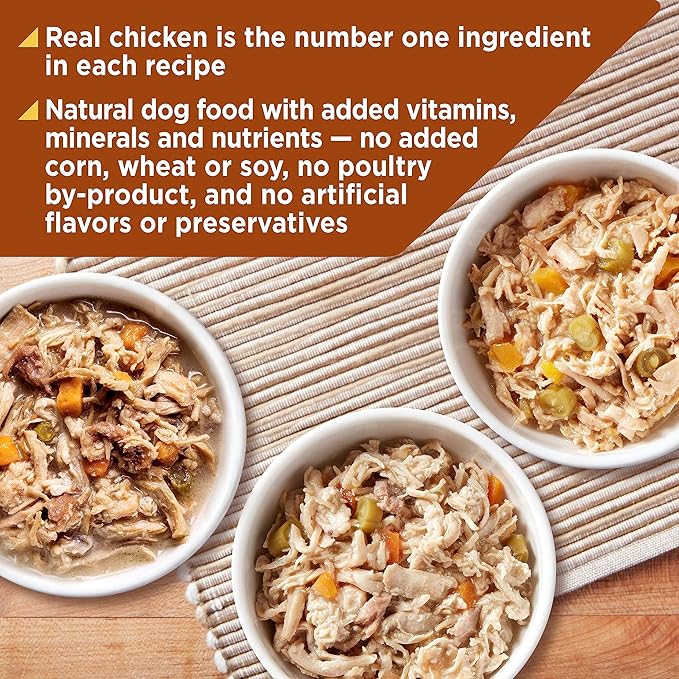 Nature’s Recipe Grain Free Wet Dog Food, Chicken, Beef, Turkey & Lamb Variety Pack, 2.75 Ounce Cup (Pack of 24)