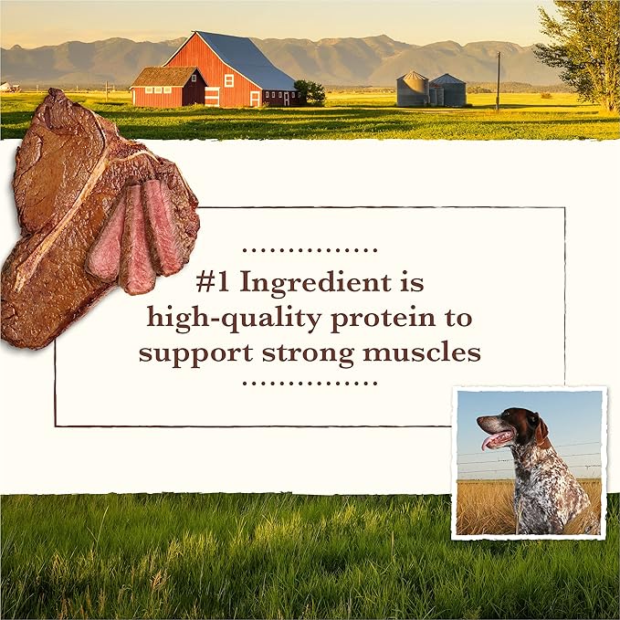 Whole Earth Farms Natural Grain Free Dry Kibble, Wholesome And Healthy Dog Food, Pork, Beef, And Lamb Recipe - 25 LB Bag