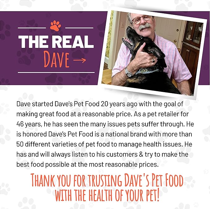 Dave's Pet Food Bland Diet Dog Food (Chicken & Rice), Easy to Digest, Gluten-Free Canned Wet Dog Food for Sensitive Stomach, Dave's Dog Food, 13.2 Ounce (Pack of 12)