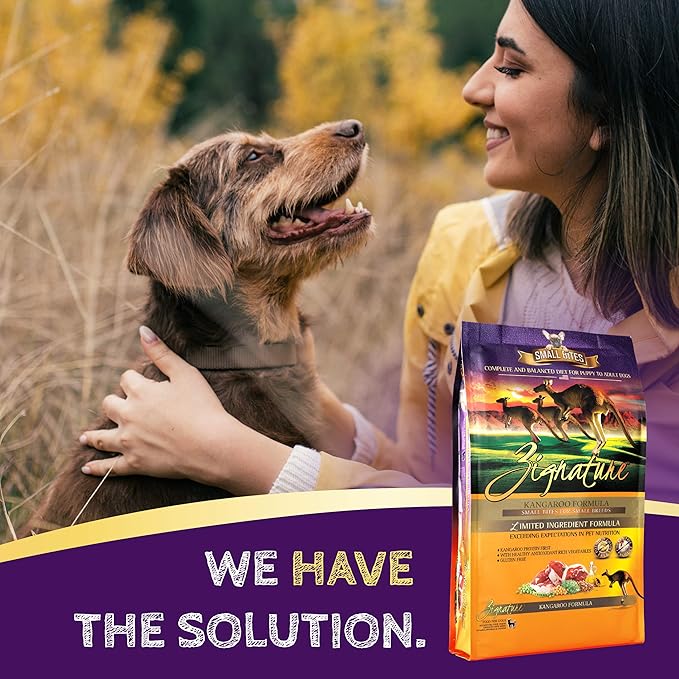 Zignature Kangaroo Limited Ingredient Formula Dry Dog Food Small Bites Dry Dog Food 4lb