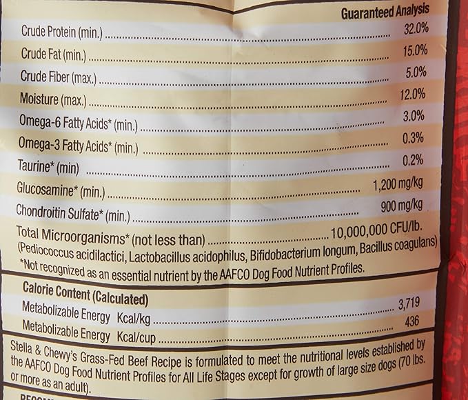 Stella & Chewy's Raw Coated Beef 3.5Lb Dry Dog Food